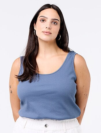 Débardeur basique côtelé