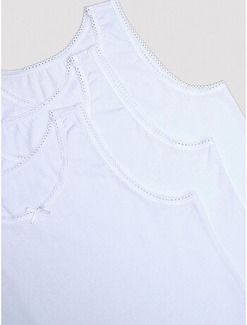Débardeur basique en coton, lot de 3 penti