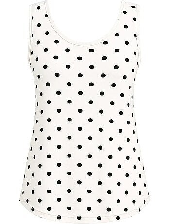 Débardeur casual à encolure en u en mélange de coton mixray