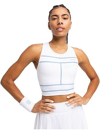 Débardeur court de tennis femme tennis femme netmuve