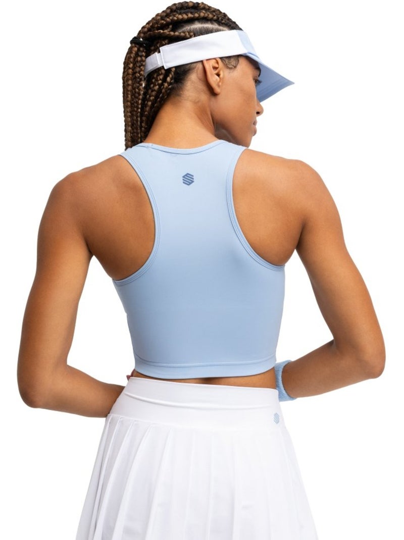 Débardeur court de tennis femme tennis femme netmuve light Bleu - Kiabi