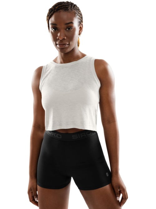 Débardeur crop top fitness femme fitness femme avast - Kiabi