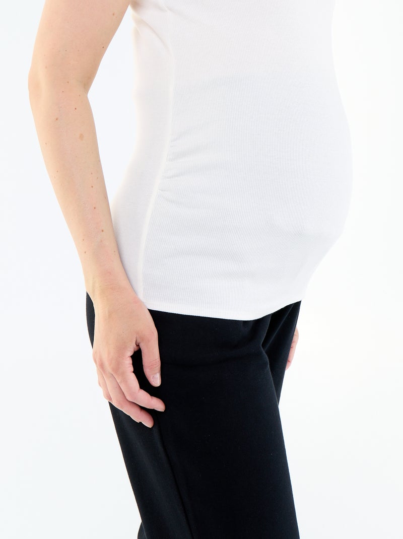 Débardeur de grossesse à emmanchures américaines Blanc - Kiabi