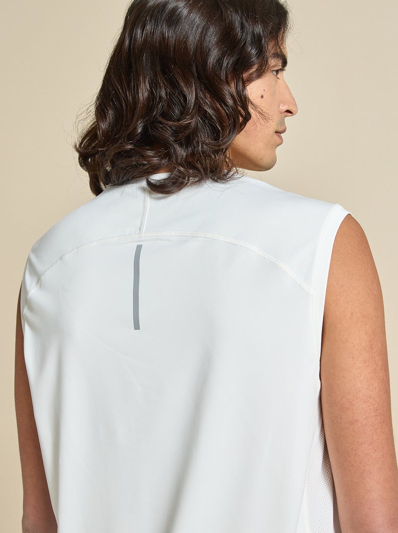 Débardeur de sport avec mesh sur côtés - (ekstract) Blanc - Kiabi