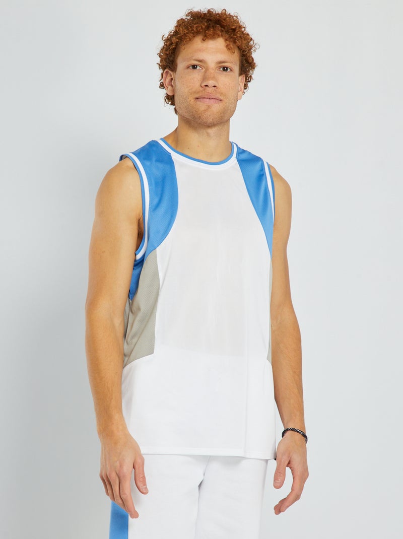 Débardeur de sport blanc - Kiabi