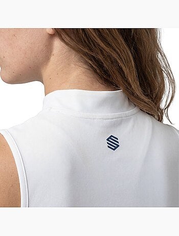 Débardeur de tennis demi-zip femme tennis femme rally-w