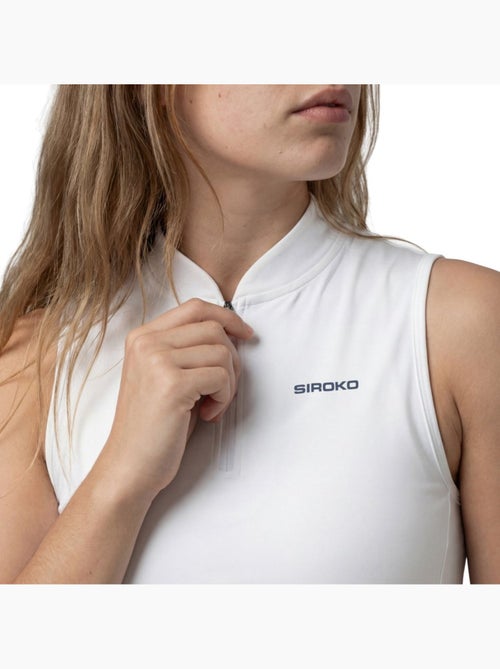Débardeur de tennis demi-zip femme tennis femme rally-w - Kiabi