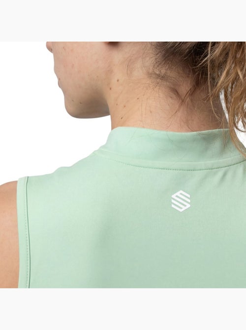 Débardeur de tennis demi-zip femme tennis femme rally-w light - Kiabi