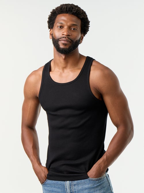 Débardeur en coton à col rond pour homme - Kiabi