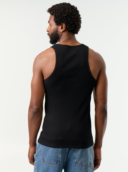 Débardeur en coton à col rond pour homme - Kiabi