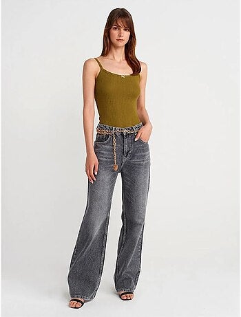 Débardeur en coton côtelé coupe slim dilvin