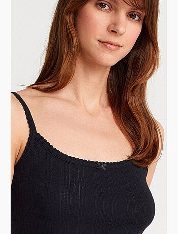 Débardeur en coton côtelé coupe slim dilvin