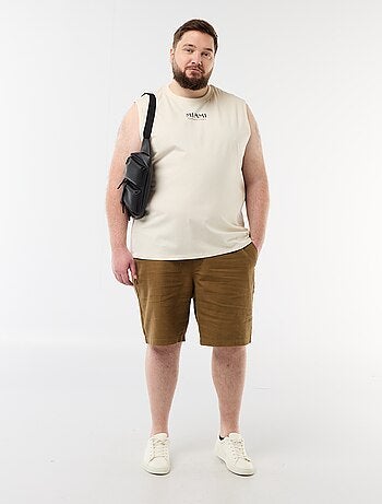 Débardeur en coton imprimé