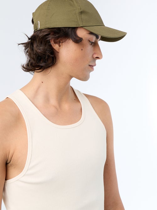 Débardeur en coton pour homme à col rond - Kiabi