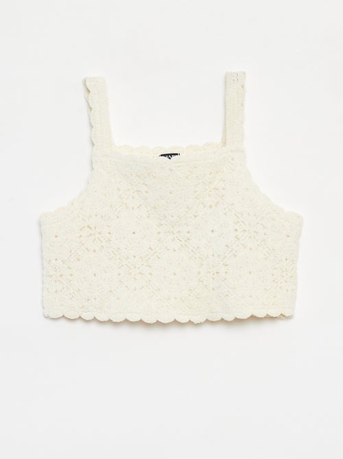 Débardeur en crochet - Kiabi