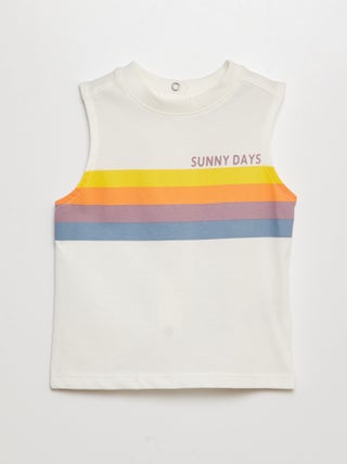 Débardeur en jersey avec message