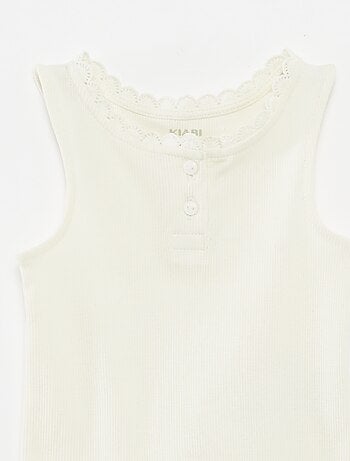 Débardeur en maille côtelée