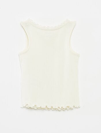 Débardeur en maille côtelée