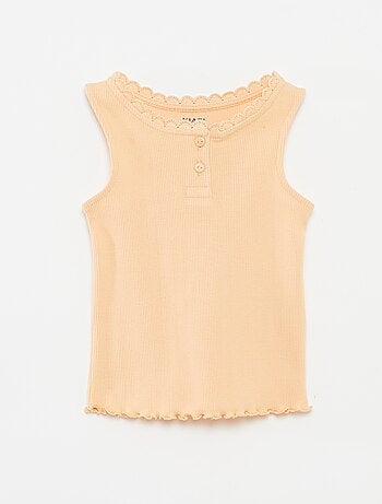 Débardeur en maille côtelée