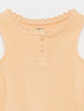 Débardeur en maille côtelée