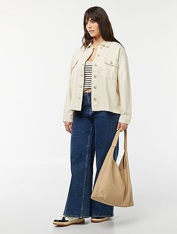 Débardeur en tricot pailleté avec motif rayé