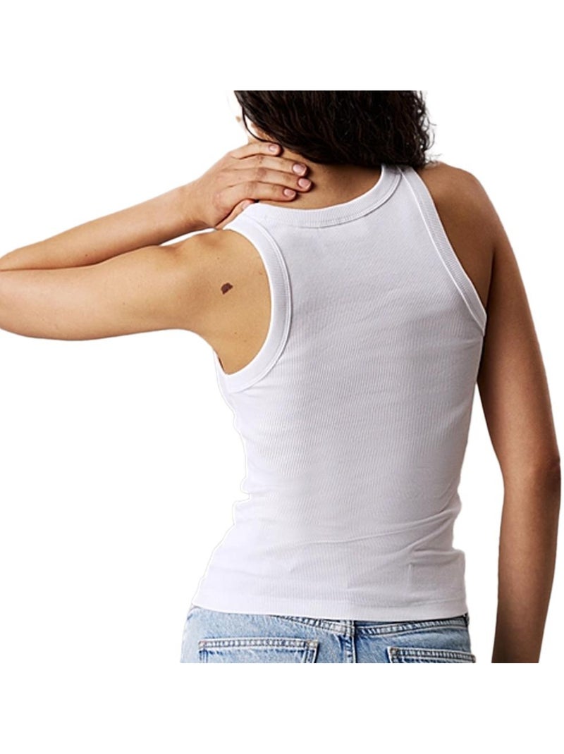 Débardeur Femme Calvin Klein Jeans Blanc - Kiabi