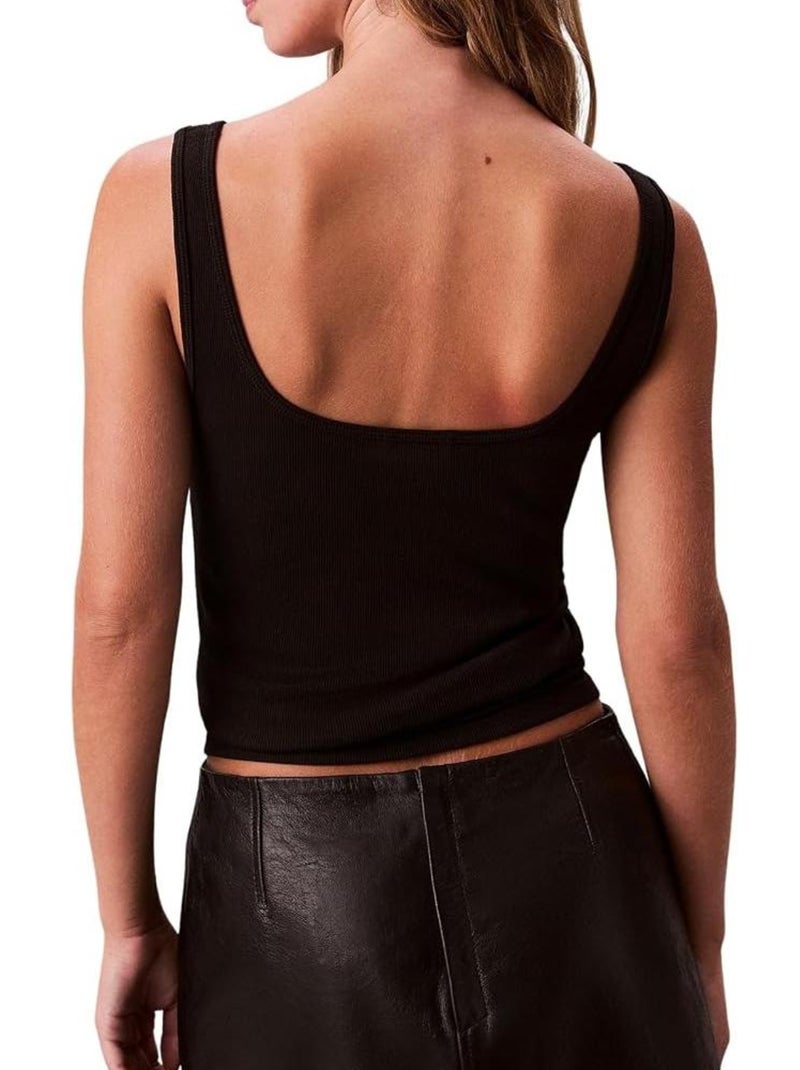 Débardeur Femme Calvin Klein Jeans Noir - Kiabi