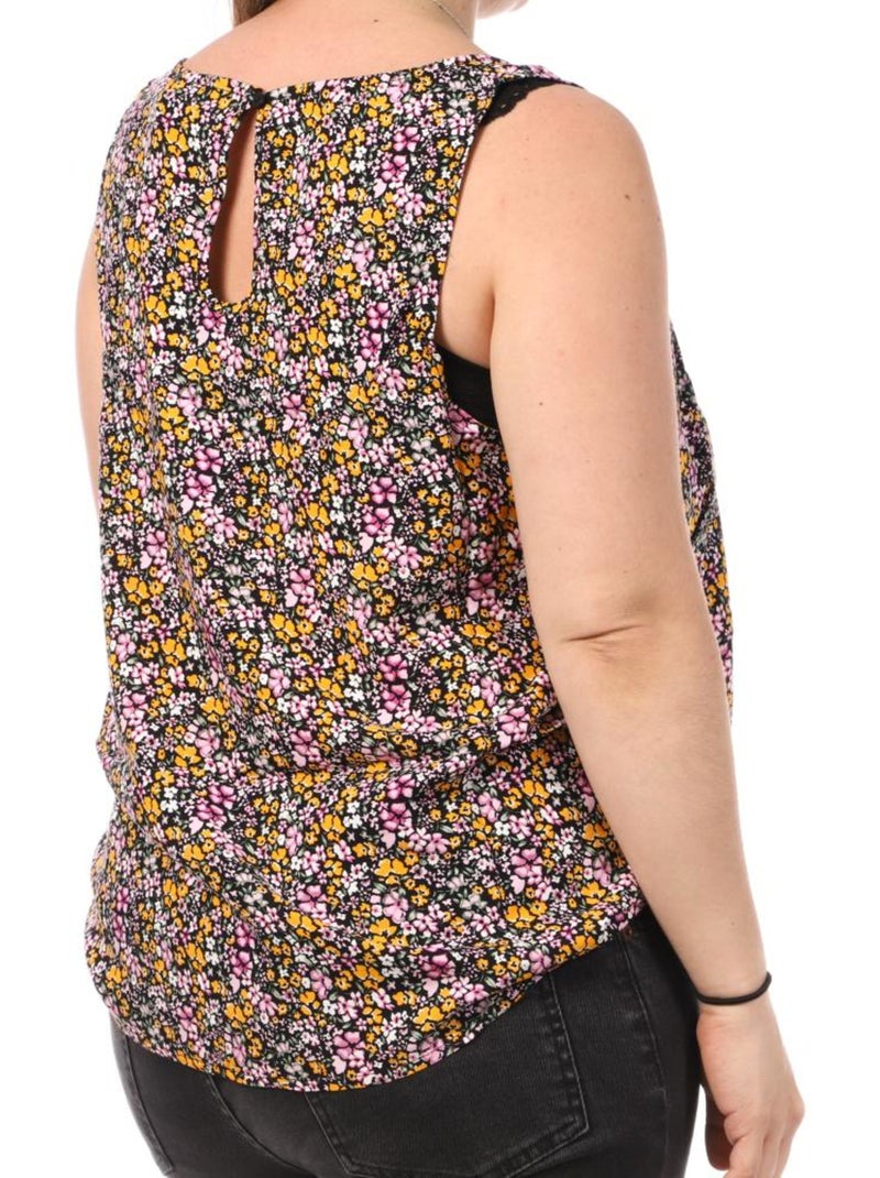 Débardeur Imprimé Femme Vero Moda CURVE Noir Multicolore - Kiabi