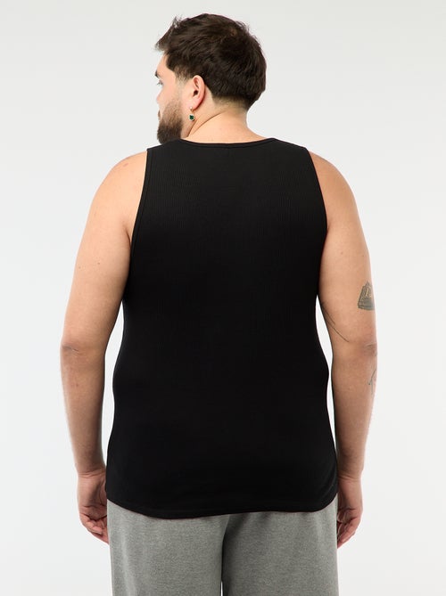 Débardeur regular en maille côtelée - Kiabi