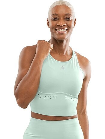 Débardeur running brassière intégrée femme fitness femme namib mint