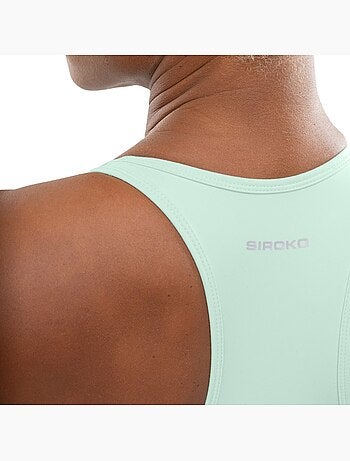 Débardeur running brassière intégrée femme fitness femme namib mint