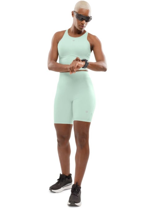 Débardeur running brassière intégrée femme fitness femme namib mint - Kiabi