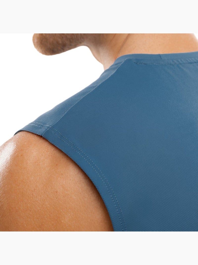 Débardeur running homme fitness homme paine Bleu - Kiabi