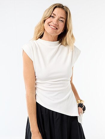 Débardeur sans manches asymétrique