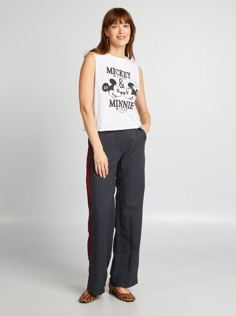 Débardeur sans manches 'Mickey' 'Disney' BLANC - Kiabi