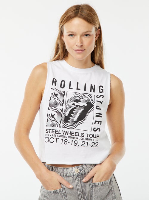Débardeur sans manches 'The Rolling Stones' - Kiabi