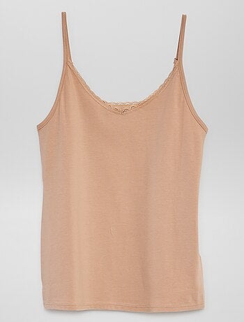 Débardeur sous-vêtement à fines bretelles
