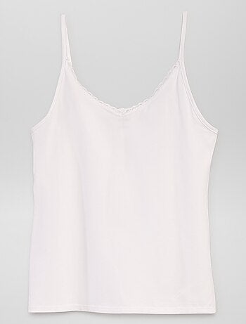 Débardeur sous-vêtement à fines bretelles