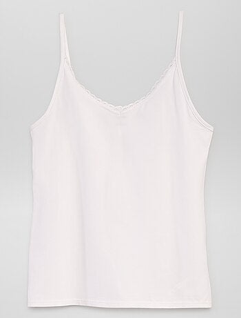 Débardeur sous-vêtement à fines bretelles