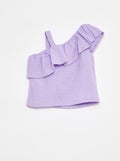 Débardeur stretch en maille gaufrée VIOLET - Kiabi