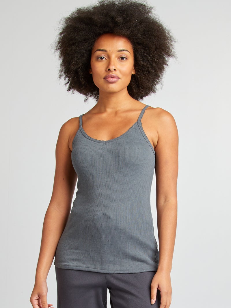 Débardeur thermorégulateur Gris - Kiabi