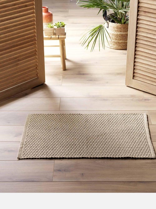Decoratief geweven katoenen tapijt - Kiabi Decoratief geweven katoenen tapijt - Kiabi