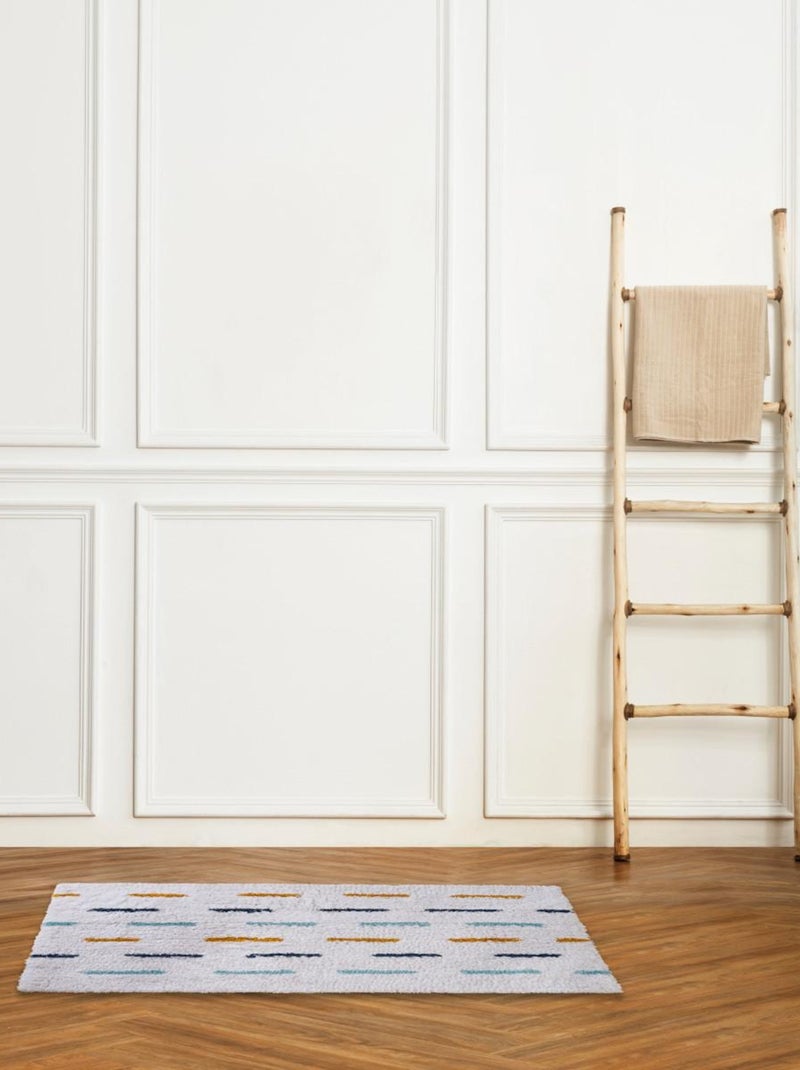 Decoratief katoenen kinderkleed Wit - Kiabi