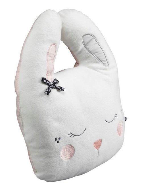 Decoratief konijnenkussen van 34 x 26 cm, van wit polyester - Kiabi