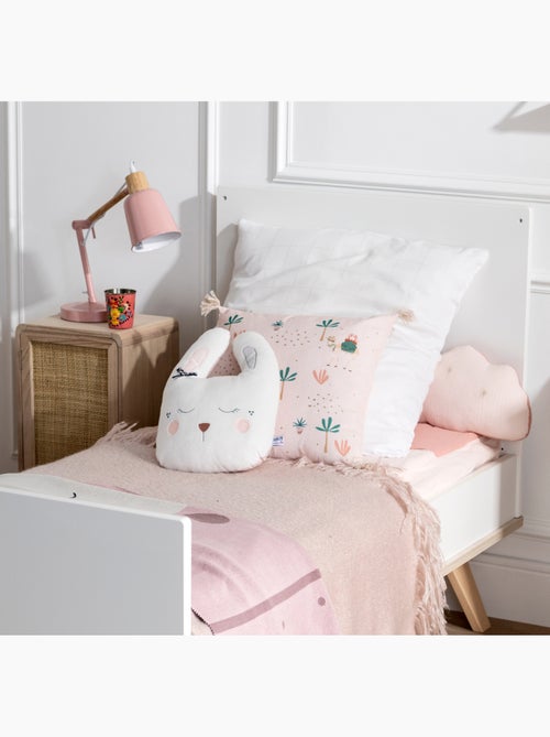 Decoratief konijnenkussen van 34 x 26 cm, van wit polyester - Kiabi