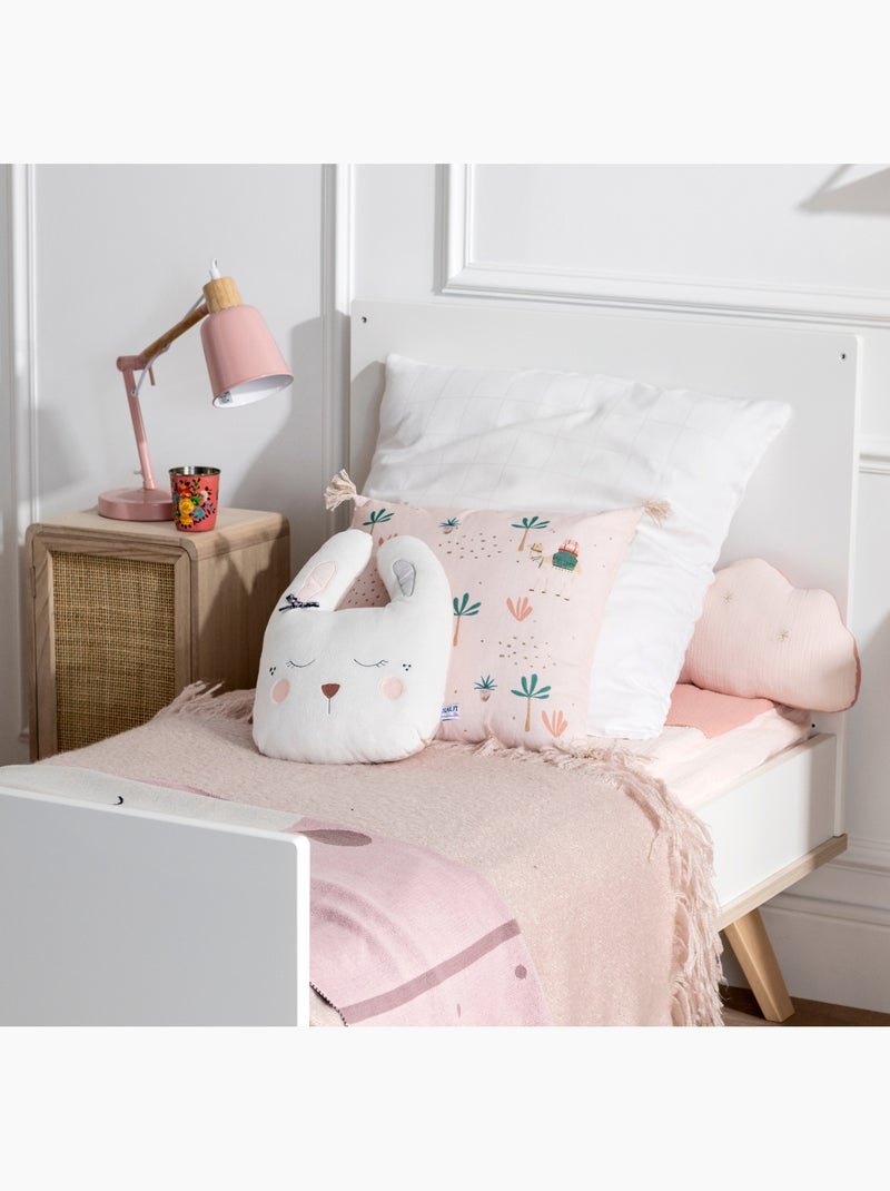Decoratief konijnenkussen van 34 x 26 cm, van wit polyester Wit - Kiabi