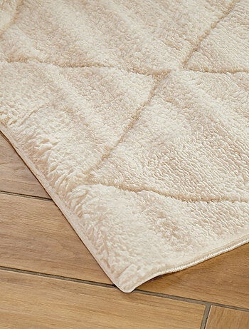 Decoratief tapijt in berberstijl met ruiten in bontlook 120 x 170 cm – Future Home