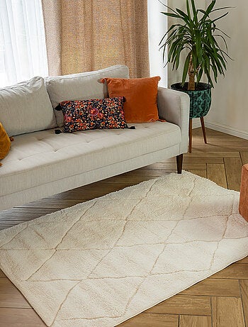 Decoratief tapijt in berberstijl met ruitpatroon