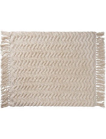 Decoratieve katoenen badmat met franjes