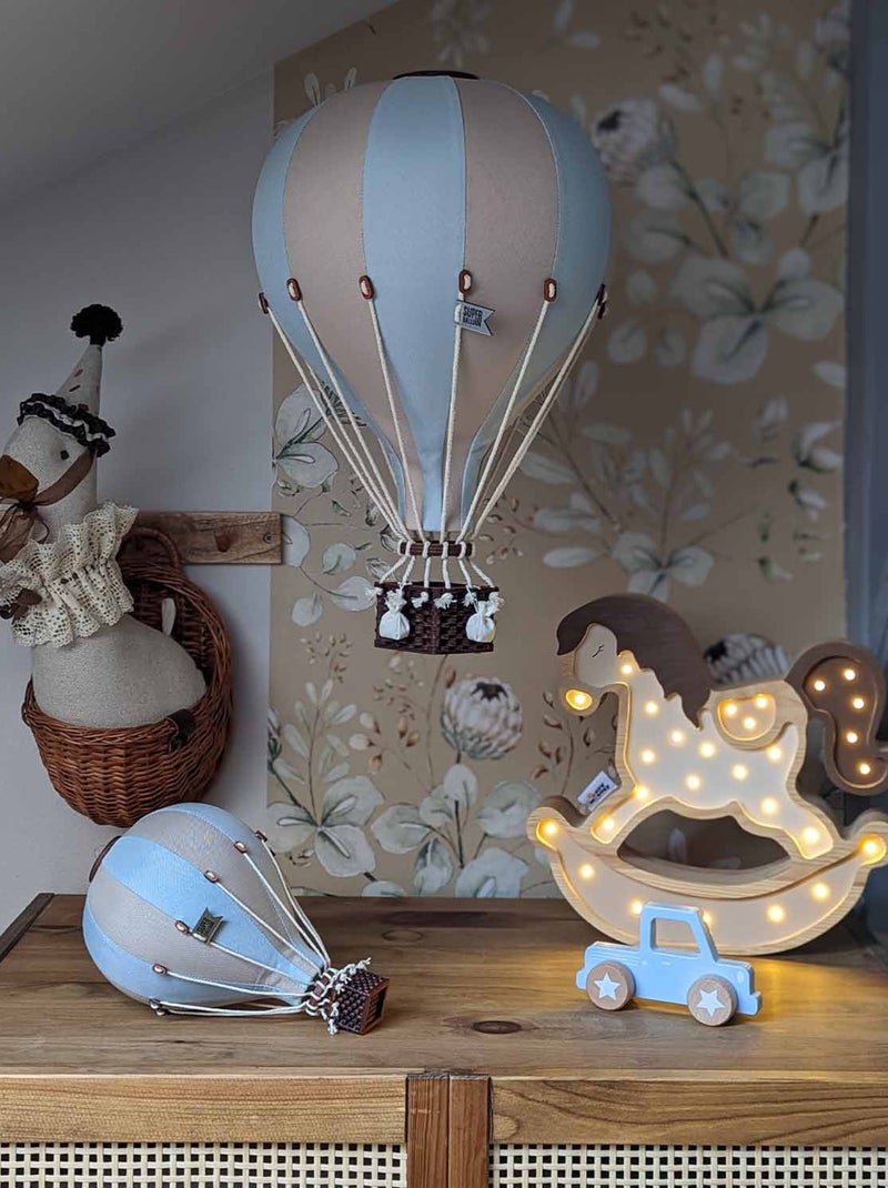 Decoratieve luchtballon, beige en blauw Blauw Beige - Kiabi